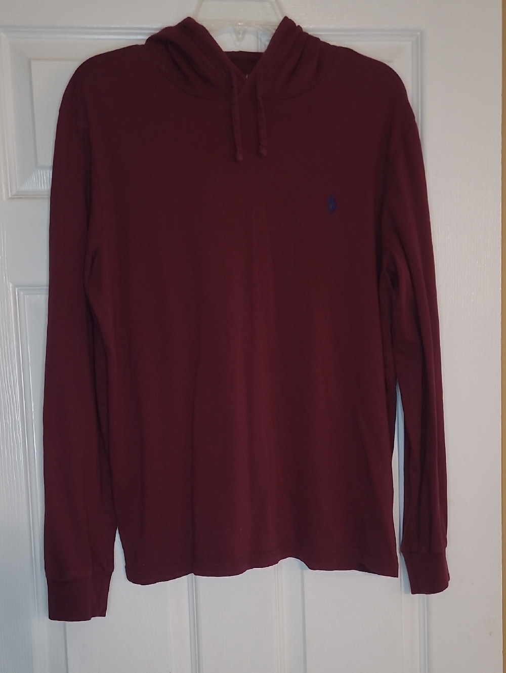 Ralph Lauren Burgundy Hooded Long Sleeve Pullover